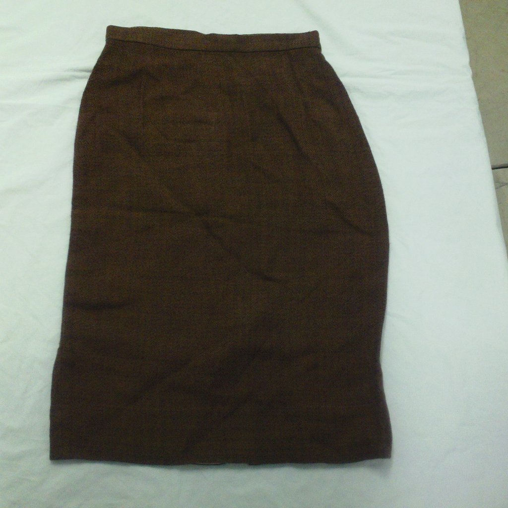 Vtg Prada Skirt Gonna Brown 4 Italy Art1881 S2008 Nwt
